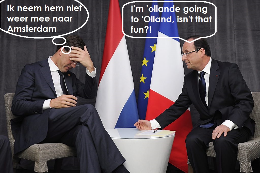 Francois Hollande meets Mark Rutte in Chicago