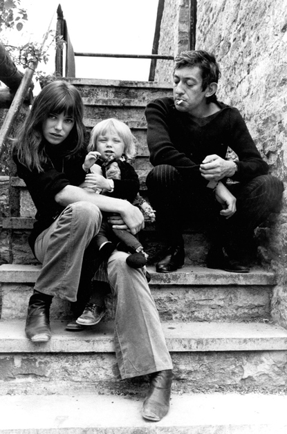 Kate Barry met moeder Jane Birkin en stiefvader Serge Gainsbourg